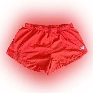 New Balance Women's Vibrant Tomato Red Athletic Shorts Size LG